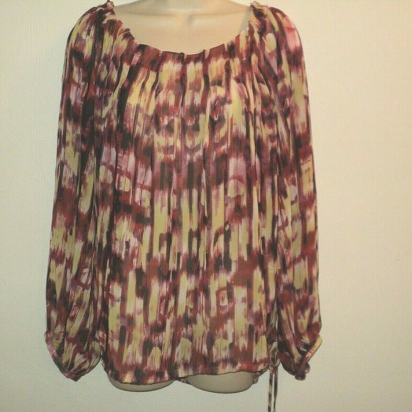 NEW Due Per Due Blouse M (Runs Bigger) Sheer - Picture 1 of 7